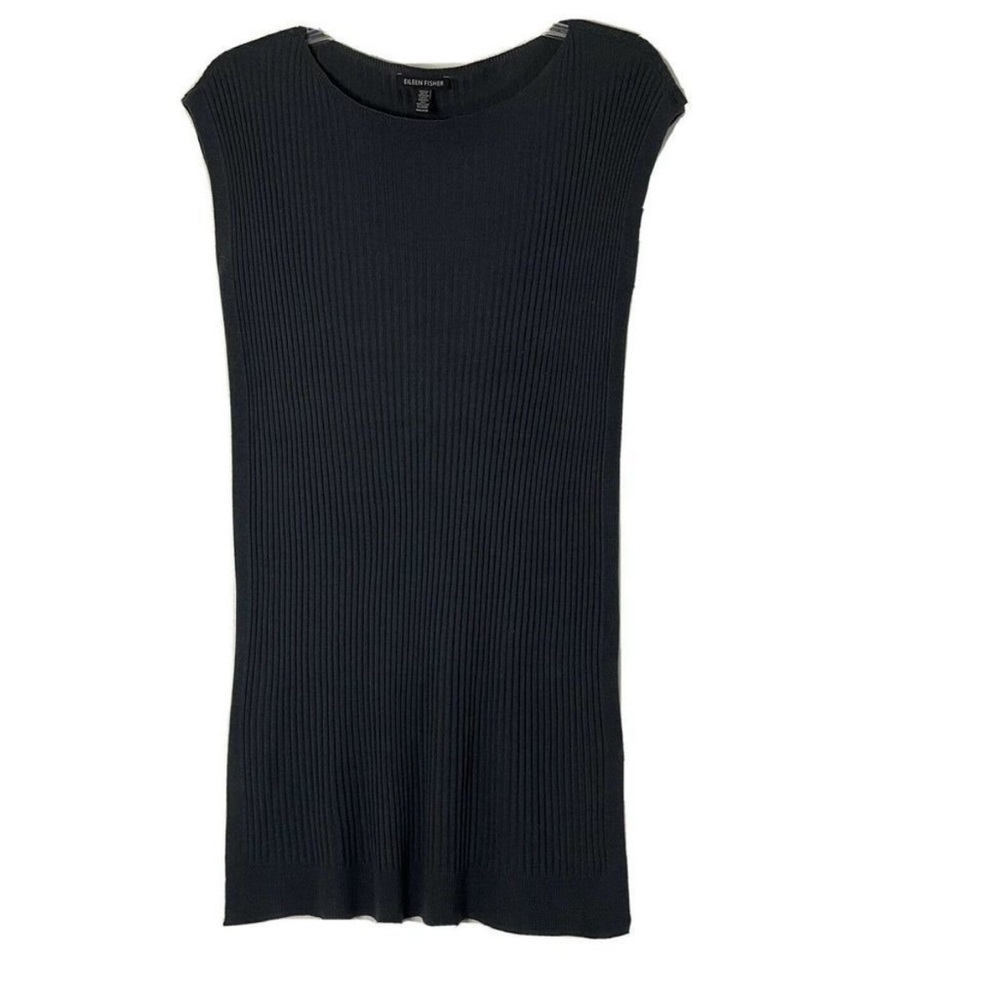 Eileen Fisher sleeveless sweater tunic top, Size XXS